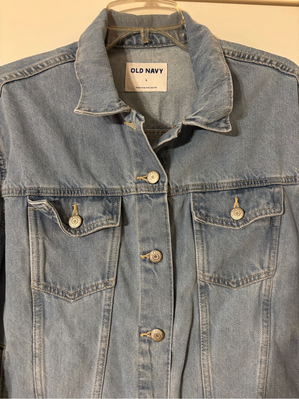 Old Navy Light Blue Denim Trucker Jacket - Picture 5 of 13